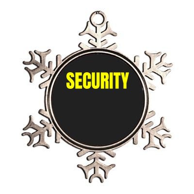 Security Front And Back Print Staff Event Uniform Bouncer Metallic Star Ornament