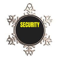 Security Front And Back Print Staff Event Uniform Bouncer Metallic Star Ornament