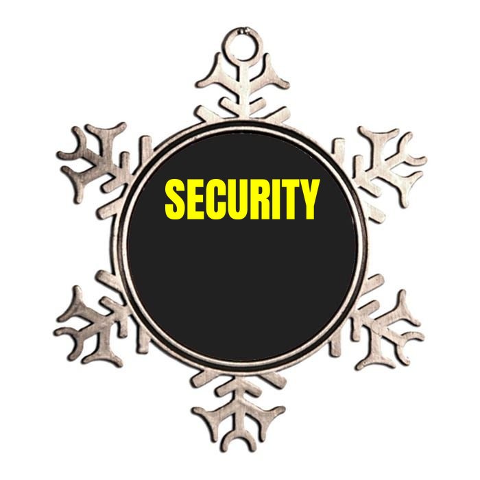 Security Front And Back Print Staff Event Uniform Bouncer Metallic Star Ornament