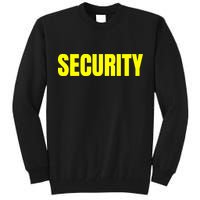 Security Front And Back Print Staff Event Uniform Bouncer Tall Sweatshirt