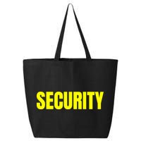 Security Front And Back Print Staff Event Uniform Bouncer 25L Jumbo Tote