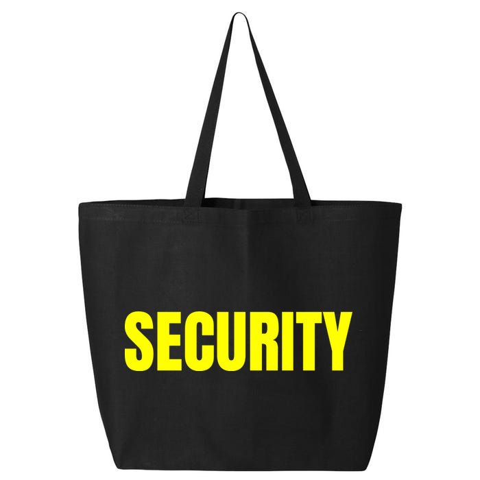 Security Front And Back Print Staff Event Uniform Bouncer 25L Jumbo Tote