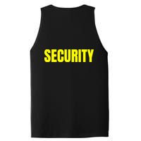 Security Front And Back Print Staff Event Uniform Bouncer PosiCharge Competitor Tank