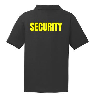 Security Front And Back Print Staff Event Uniform Bouncer PosiCharge RacerMesh Polo