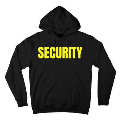 Security Front And Back Print Staff Event Uniform Bouncer Tall Hoodie