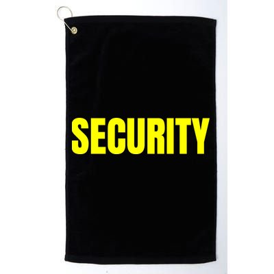 Security Front And Back Print Staff Event Uniform Bouncer Golf Towel