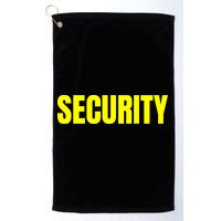 Security Front And Back Print Staff Event Uniform Bouncer Golf Towel