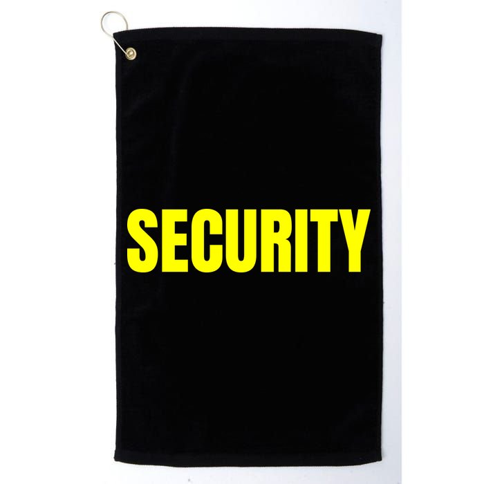 Security Front And Back Print Staff Event Uniform Bouncer Golf Towel