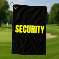 Security Front And Back Print Staff Event Uniform Bouncer Golf Towel