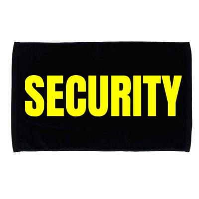 Security Front And Back Print Staff Event Uniform Bouncer Microfiber Hand Towel