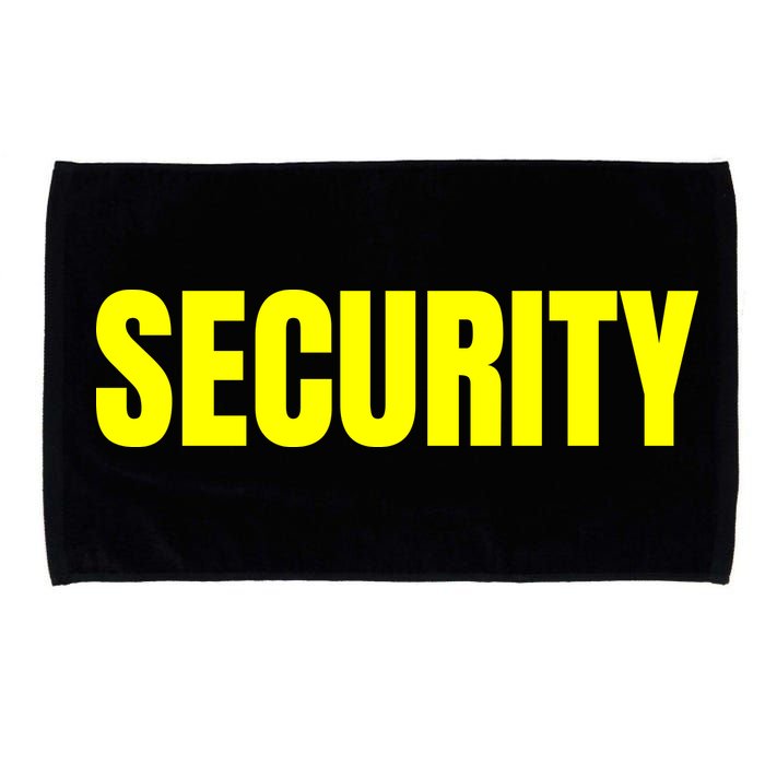 Security Front And Back Print Staff Event Uniform Bouncer Microfiber Hand Towel