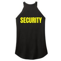 Security Front And Back Print Staff Event Uniform Bouncer Women's Perfect Tri Rocker Tank