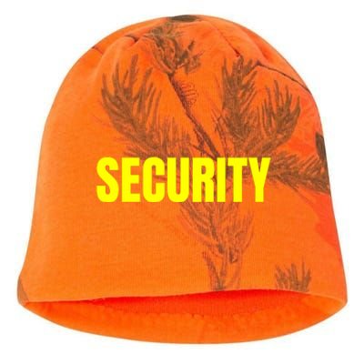 Security Front And Back Print Staff Event Uniform Bouncer Kati - Camo Knit Beanie