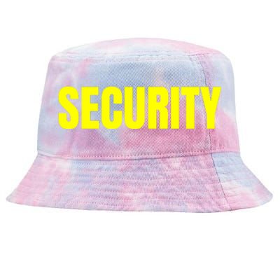 Security Front And Back Print Staff Event Uniform Bouncer Tie-Dyed Bucket Hat