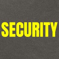 Security Front And Back Print Staff Event Uniform Bouncer Cotton Canvas Backpack