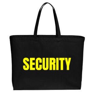 Security Front And Back Print Staff Event Uniform Bouncer Cotton Canvas Jumbo Tote