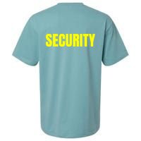 Security Front And Back Print Staff Event Uniform Bouncer Sueded Cloud Jersey T-Shirt