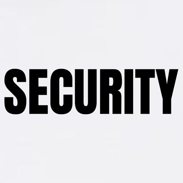 Security Front And Back Print Staff Event Uniform Bouncer Garment-Dyed Sweatshirt