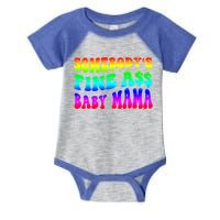 Somebody's Fine Ass Baby Mama Funny Saying Cute Mom Cool Gift Infant Baby Jersey Bodysuit