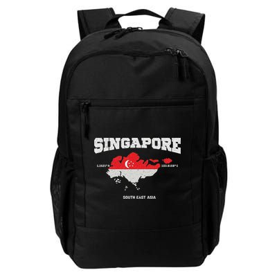 Singapore Flag And Map, Singapore Coordinates Backpack