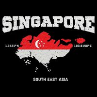 Singapore Flag And Map, Singapore Coordinates Wool Snapback Cap