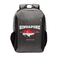 Singapore Flag And Map, Singapore Coordinates Vector Backpack