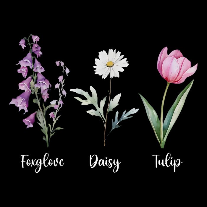 Subtle Floral Anti Trump Shirt Flowers Foxglove Daisy Tulip Kids Hoodie