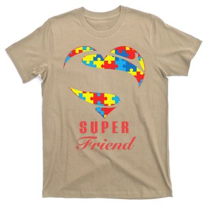 Super Friend Autism Awareness Gifts Autism Heart T-Shirt