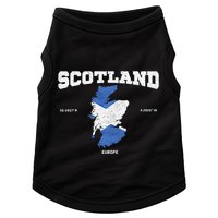Scottish Flag And Map Scotland Coordinates Doggie Tank