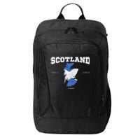 Scottish Flag And Map Scotland Coordinates City Backpack