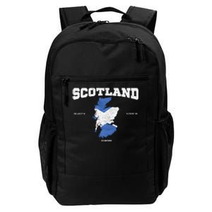 Scottish Flag And Map Scotland Coordinates Daily Commute Backpack