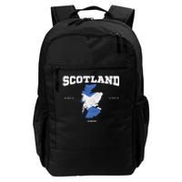 Scottish Flag And Map Scotland Coordinates Daily Commute Backpack