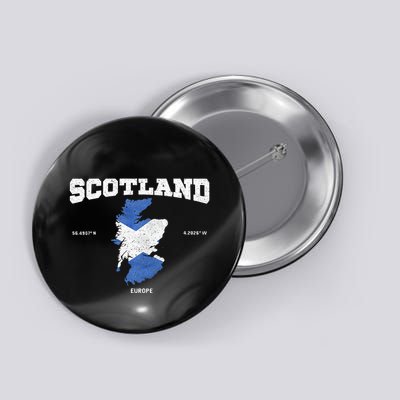 Scottish Flag And Map Scotland Coordinates Button