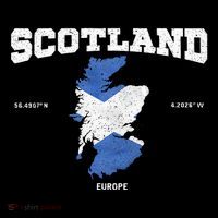 Scottish Flag And Map Scotland Coordinates Mesh Reversible Basketball Jersey Tank