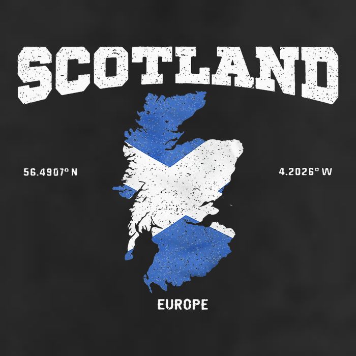 Scottish Flag And Map Scotland Coordinates Trucker Hat
