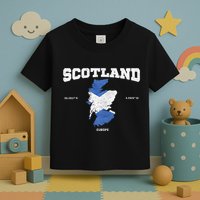 Scottish Flag And Map Scotland Coordinates Toddler T-Shirt