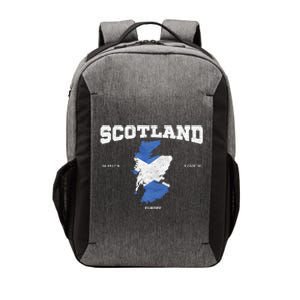 Scottish Flag And Map Scotland Coordinates Vector Backpack