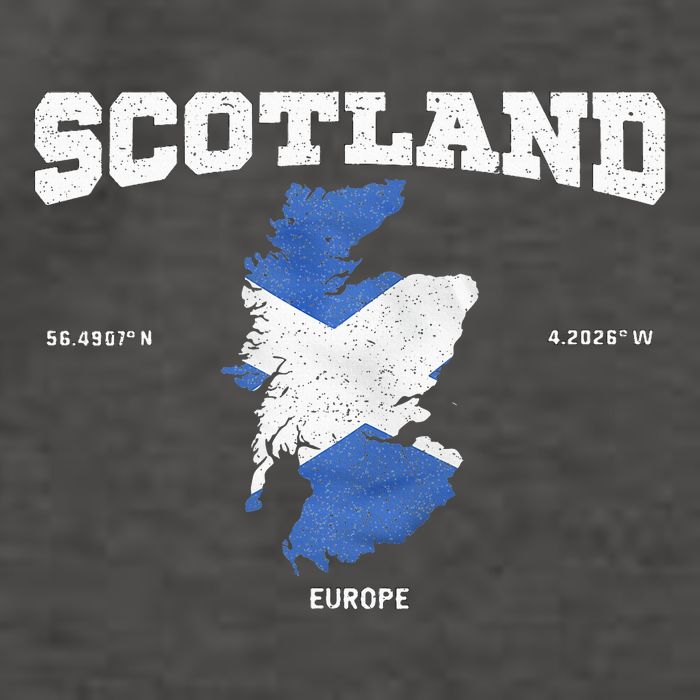 Scottish Flag And Map Scotland Coordinates Vector Backpack