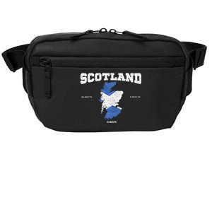 Scottish Flag And Map Scotland Coordinates Crossbody Pack