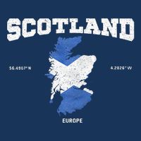 Scottish Flag And Map Scotland Coordinates Infant Baby Jersey Bodysuit