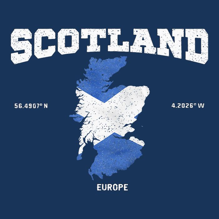 Scottish Flag And Map Scotland Coordinates Infant Baby Jersey Bodysuit