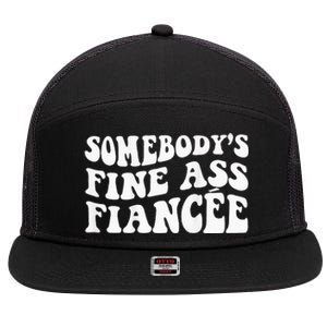 Somebodys Fine Ass Fiancee 7 Panel Mesh Trucker Snapback Hat