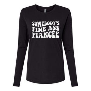 Somebodys Fine Ass Fiancee Womens Cotton Relaxed Long Sleeve T-Shirt