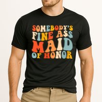 Somebodys Fine Ass Maid Of Honor Funny Retro Groovy Cooling Performance Crew T-Shirt