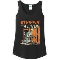 Stripping For A Living Funny Electrician Humor Ladies Essential Tank