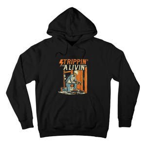 Stripping For A Living Funny Electrician Humor Tall Hoodie