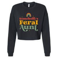 Somebody's Feral Aunt   Cropped Pullover Crew