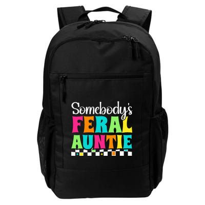 Somebody's Feral Aunt Mothers Day Colorful Auntie Backpack