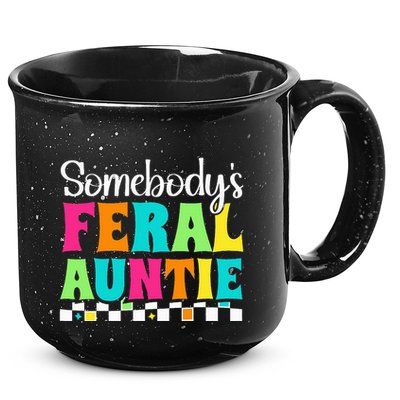 Somebody's Feral Aunt Mothers Day Colorful Auntie 15oz Campfire Ceramic Mug