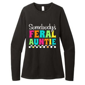 Somebody's Feral Aunt Mothers Day Colorful Auntie Womens CVC Long Sleeve Shirt